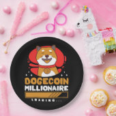 Crypto DogeCoin Millionaire Loading Papieren Bordje (Feest)