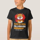 Crypto DogeCoin Millionaire Loading T-shirt (Voorkant)