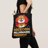 Crypto DogeCoin Millionaire Loading Tote Bag (Dichtbij)
