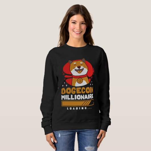 Crypto DogeCoin Millionaire Loading Trui (Voorkant volledig)