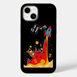 Crypto- en aandelenmarkt humor Case-Mate iPhone 14 hoesje
