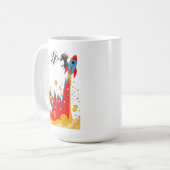 Crypto- en aandelenmarkt humor koffiemok (Voorkant links)