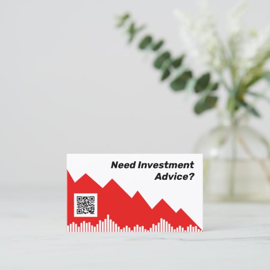 Crypto- en aandelenmarktkaart visitekaartje (Staand voorkant)