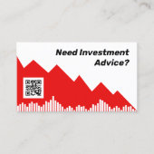 Crypto- en aandelenmarktkaart visitekaartje (Voorkant)