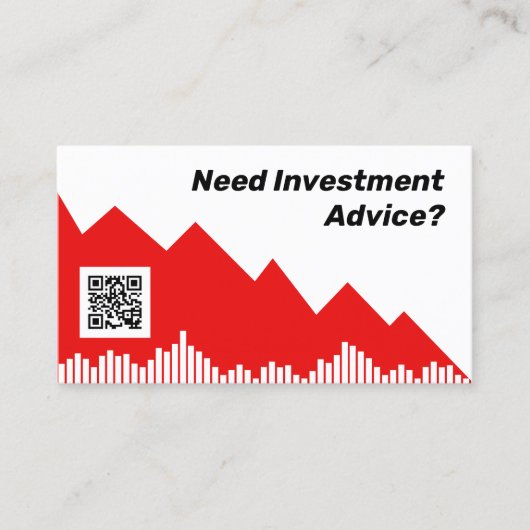 Crypto- en aandelenmarktkaart visitekaartje (Voorkant)