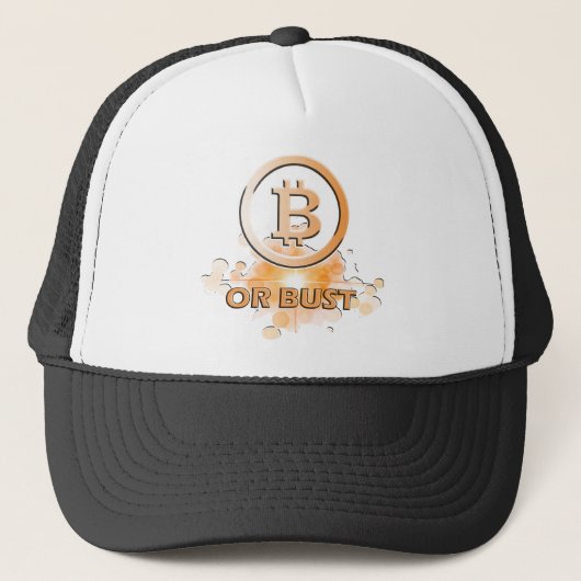 Crypto Fans - Bitcoin of Bust Trucker Pet (Voorkant)