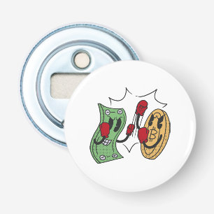Crypto Fight Club Button Flesopener