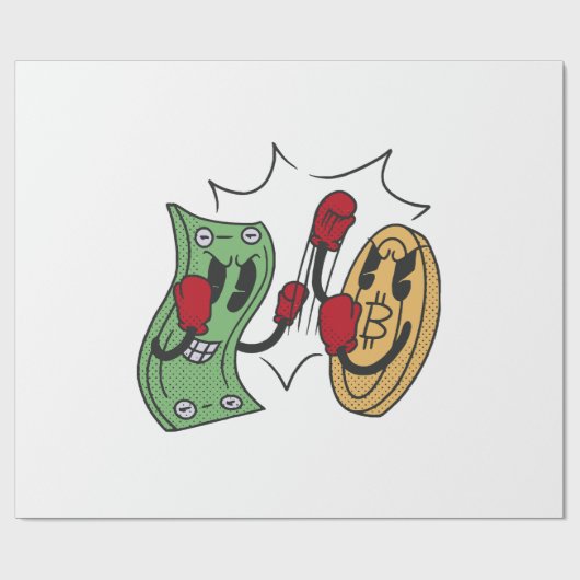 Crypto Fight Club Cadeaupapier (Vlak)