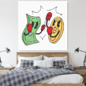 Crypto Fight Club Canvas Afdruk (Insitu (Slaapkamer))