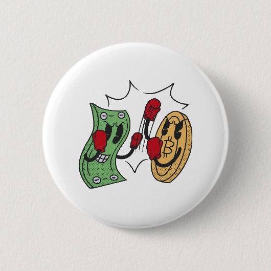Crypto Fight Club Ronde Button 5,7 Cm (Voorkant)