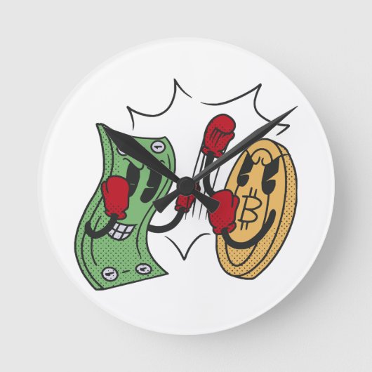 Crypto Fight Club Ronde Klok (Voorkant)