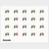 Crypto Fight Club Ronde Sticker (Vel)