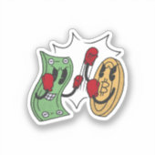 Crypto Fight Club Sticker (Voorkant)