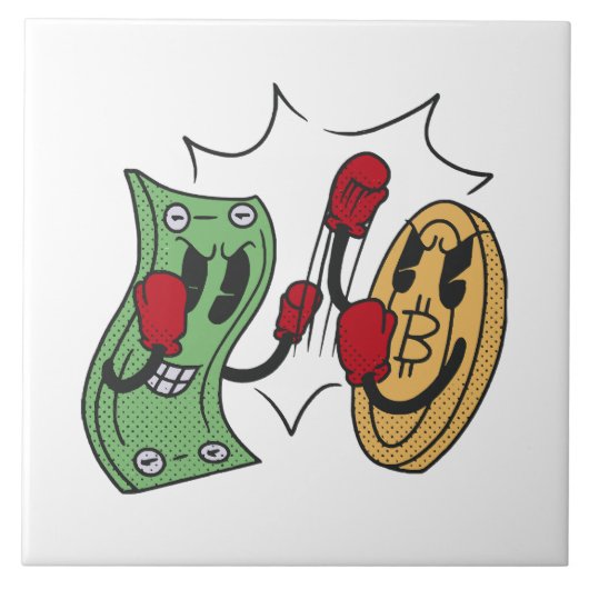 Crypto Fight Club Tegeltje (Voorkant)