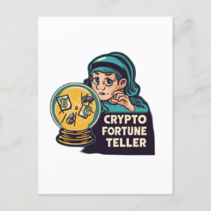 Crypto Fortune Teller Briefkaart