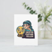 Crypto Fortune Teller Briefkaart (Staand voorkant)