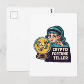 Crypto Fortune Teller Briefkaart (Voorkant / Achterkant)