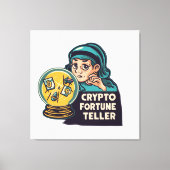 Crypto Fortune Teller Canvas Afdruk (Voorkant)