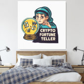 Crypto Fortune Teller Canvas Afdruk (Insitu (Slaapkamer))