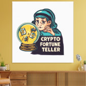 Crypto Fortune Teller Canvas Afdruk (Insitu (Woonkamer))
