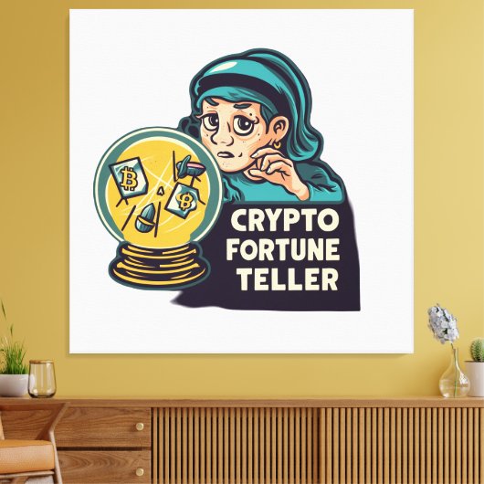 Crypto Fortune Teller Canvas Afdruk (Insitu (Woonkamer))