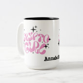 Crypto Girl Coffee Mok (Voorkant links)