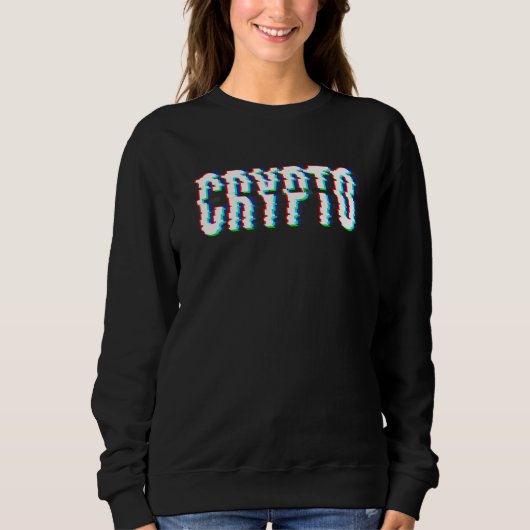 Crypto Glitched Effect Trui (Voorkant)