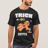 Crypto Halloween Bitcoin Meme XXI Century Witch T-shirt (Voorkant)