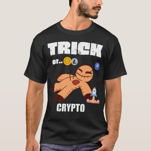 Crypto Halloween Bitcoin Meme XXI Century Witch T-shirt (Voorkant)