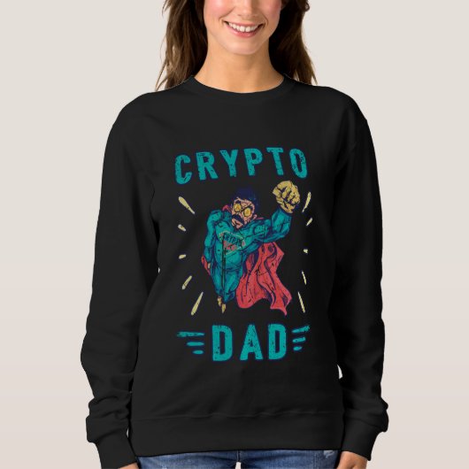 Crypto Hodl Dad Bitcoin Coin Miner Funny Cryptocur Trui (Voorkant)