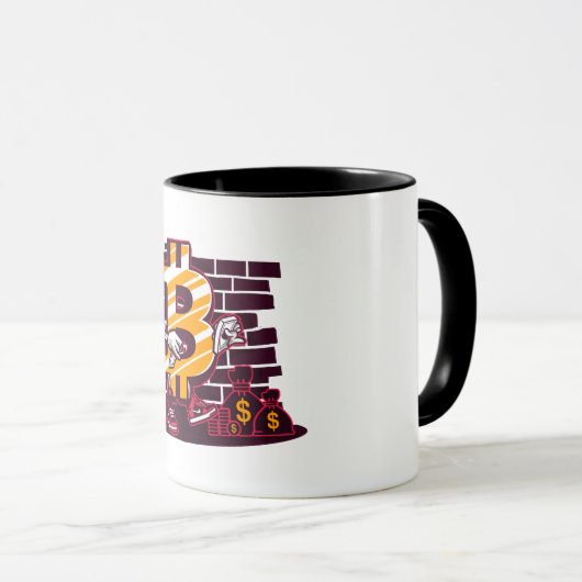 Crypto Hustler: Bitcoin Street King Mok (Voorkant rechts)