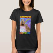 Crypto is voor maagden Capybara T-shirt (Voorkant)