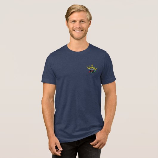 Crypto is vrijheid Tri-Blend shirt (Voorkant volledig)