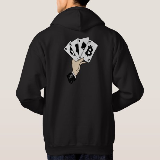 Crypto Kaarten- Crypto Hand Hoodie (Achterkant)