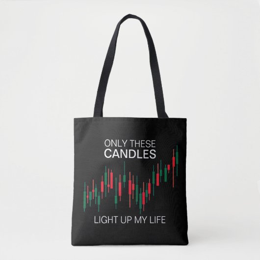 Crypto kandelaars gepersonaliseerd tote bag (Voorkant)