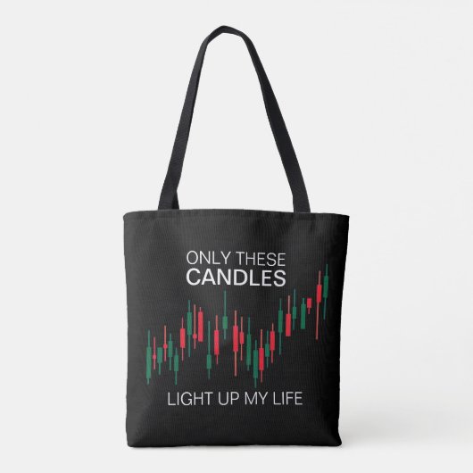 Crypto kandelaars gepersonaliseerd tote bag (Achterkant)