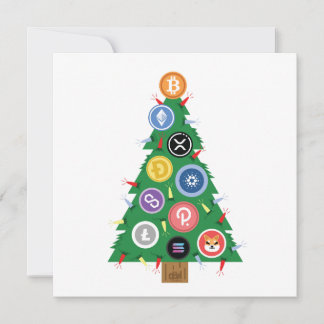 Crypto Kerstboom Cryptocurrency Ornament Kaart
