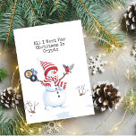 Crypto Kerstmis Snowman Kaart<br><div class="desc">Vier de feestdagen op een crypto-manier met onze Crypto Christmas Snowman-Kaart! Deze feestelijke kaart combineert de vreugde van Kerstmis met de opwinding van de crypto-wereld. Het is de perfecte manier om warme vakantiewensen te sturen naar collega-crypto-enthousiastelingen, technisch onderlegde vrienden of iedereen die een unieke en moderne draai aan traditionele begroetingen...</div>