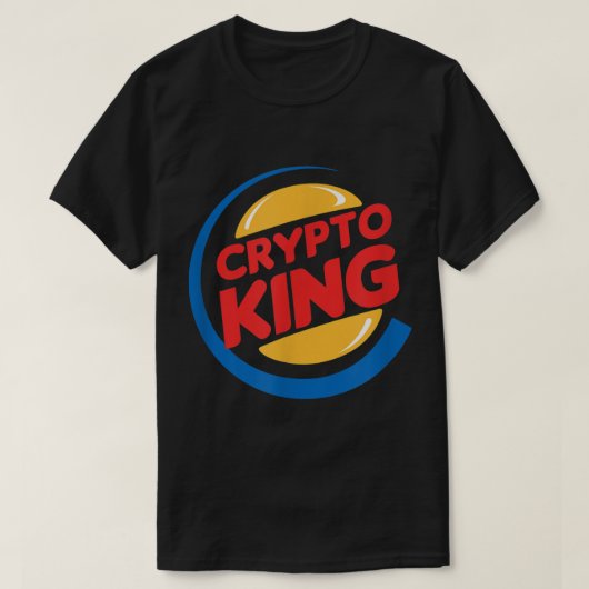 Crypto King Funny Parody Design T-shirt (Design voorkant)