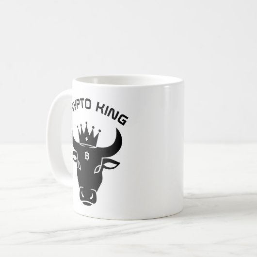 Crypto King gepersonaliseerd Koffiemok (Voorkant links)
