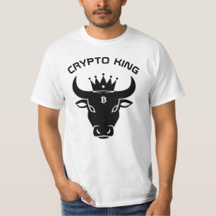Crypto King gepersonaliseerd wit T-shirt