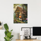 Crypto Konijn Hole Paashaas schilderij Poster (Thuiskantoor)
