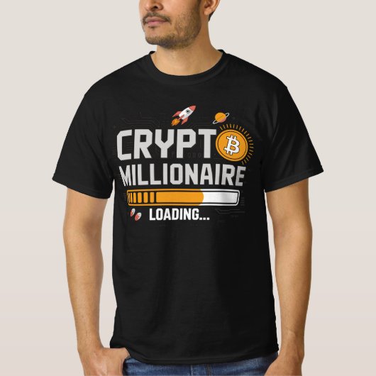 Crypto Loading – Werde Millionär T-shirt (Voorkant)