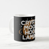Crypto Maan HODL Lambo Koffiemok (Voorkant links)