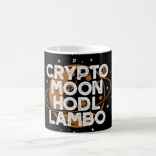 Crypto Maan HODL Lambo Koffiemok