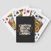 Crypto Maan HODL Lambo Pokerkaarten (Achterkant)