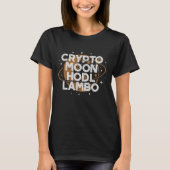 Crypto Maan HODL Lambo T-shirt (Voorkant)