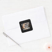 Crypto Maan HODL Lambo Vierkante Sticker