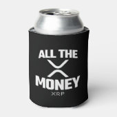 Crypto Meme XRP Cryptocurrency al het geldcitaat Blikjeskoeler (Blikje Voorkant)