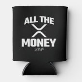 Crypto Meme XRP Cryptocurrency al het geldcitaat Blikjeskoeler (Voorkant)